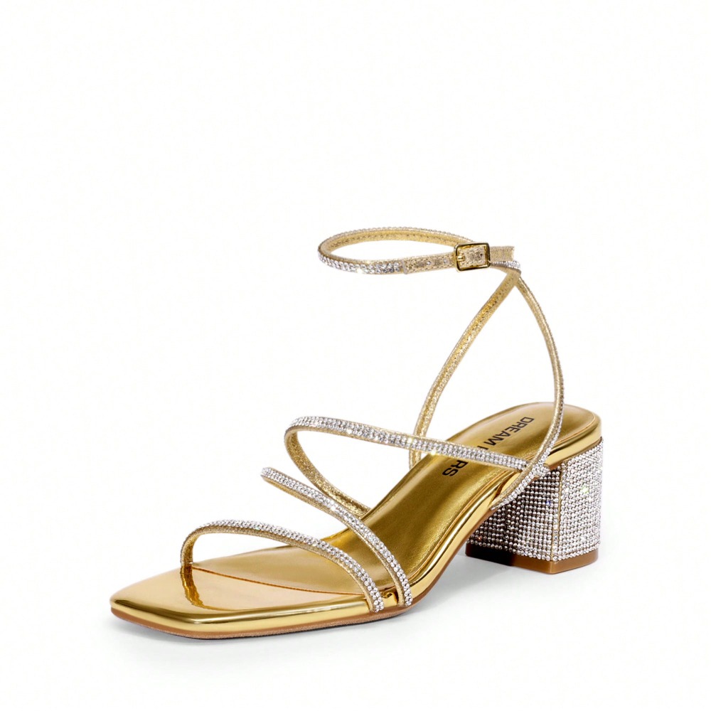 Sandal Strappy Heeled - Womens Block Heels 2 Inch Strappy