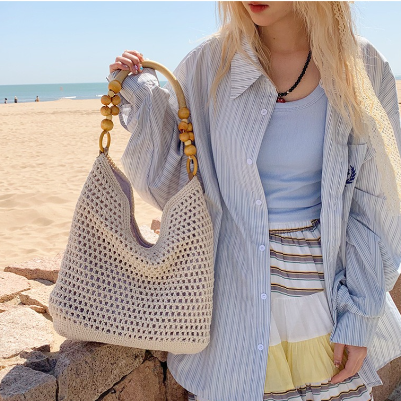 Crochet Bag Raffia - Fashion Crochet Bags for Women Summer