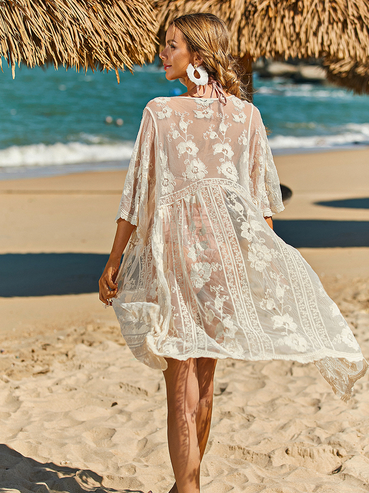 Summer Beach Vacation Sun Prot – Kimono Sheer Floral Bewertung und Preis