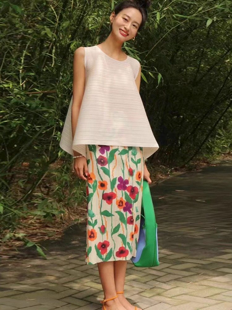  Floral Print Slimming Comfort – Midi Skirt Floral Bewertung und Preis
