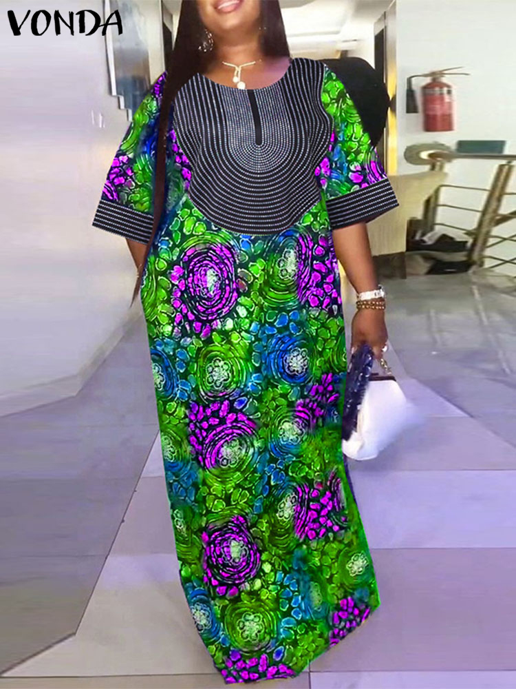 Plus Size Women Long Dress 202 – Romper Floral Print Bewertung und Preis