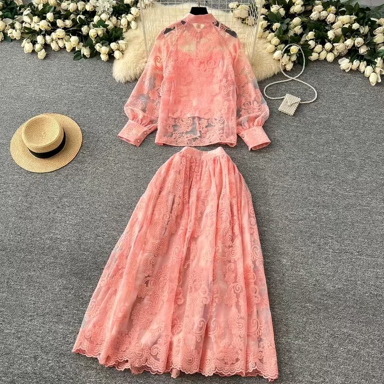 Elegant 2 Piece Long Dress Wom – Midi Skirt Floral Bewertung und Preis