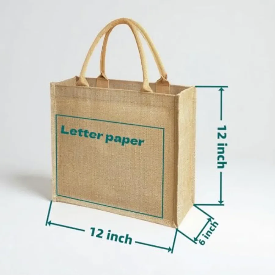 15 Pack Burlap Tote Bags 12x12 – Tote Bag Beach Bewertung und Preis