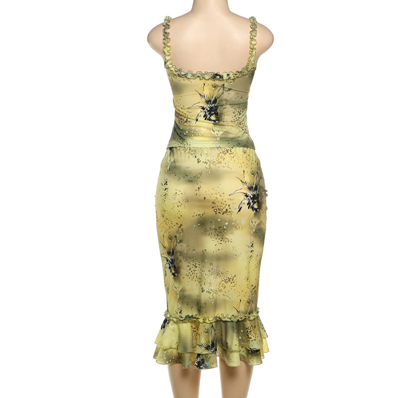 Women's Dress 2 Piece Floral P – Midi Skirt Floral Bewertung und Preis