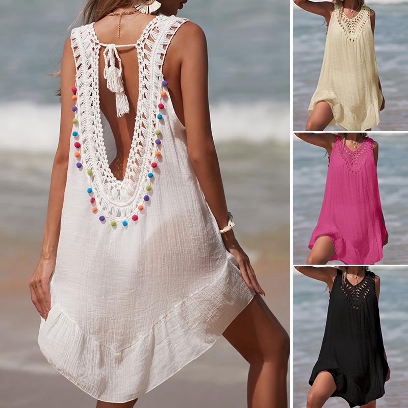 Women V-Neck Backless Hollow O – Cover Up Kaftan Bewertung und Preis
