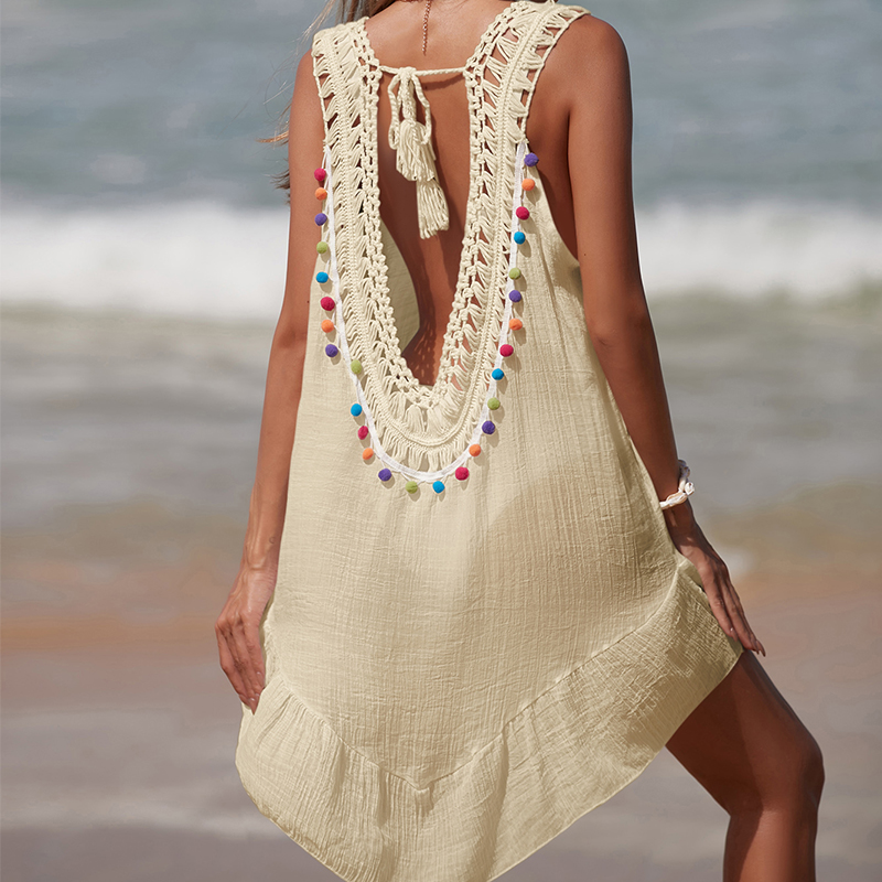 Women V-Neck Backless Hollow O – Cover Up Kaftan Bewertung und Preis
