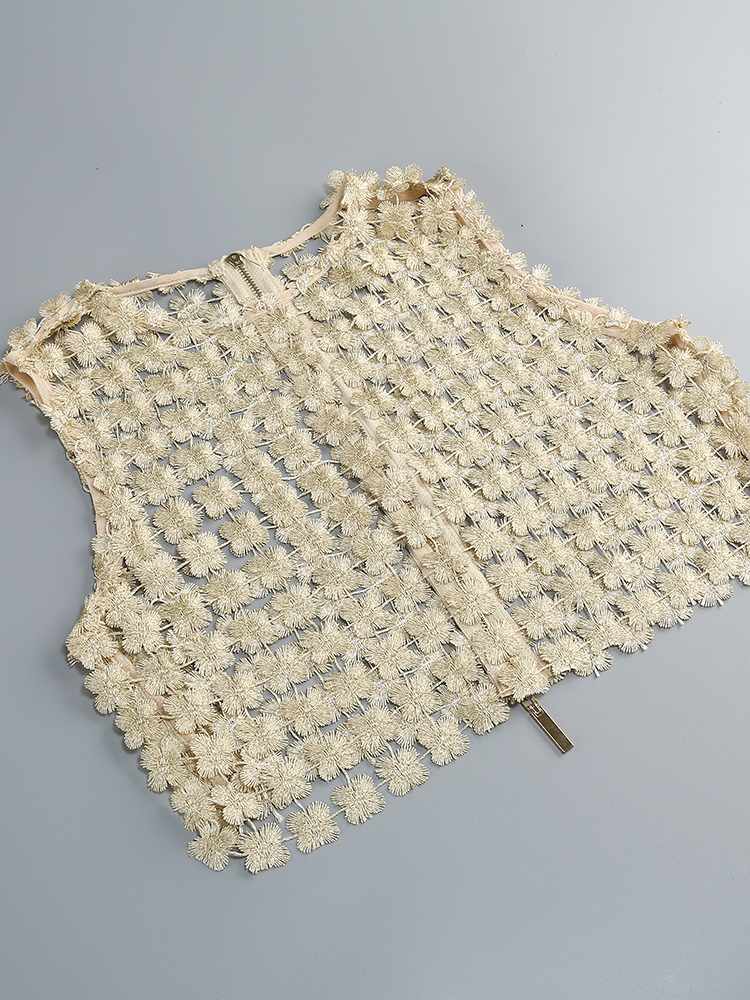 VC Stylish Beige Sleeveless Cr – Crop Top Crochet Bewertung und Preis