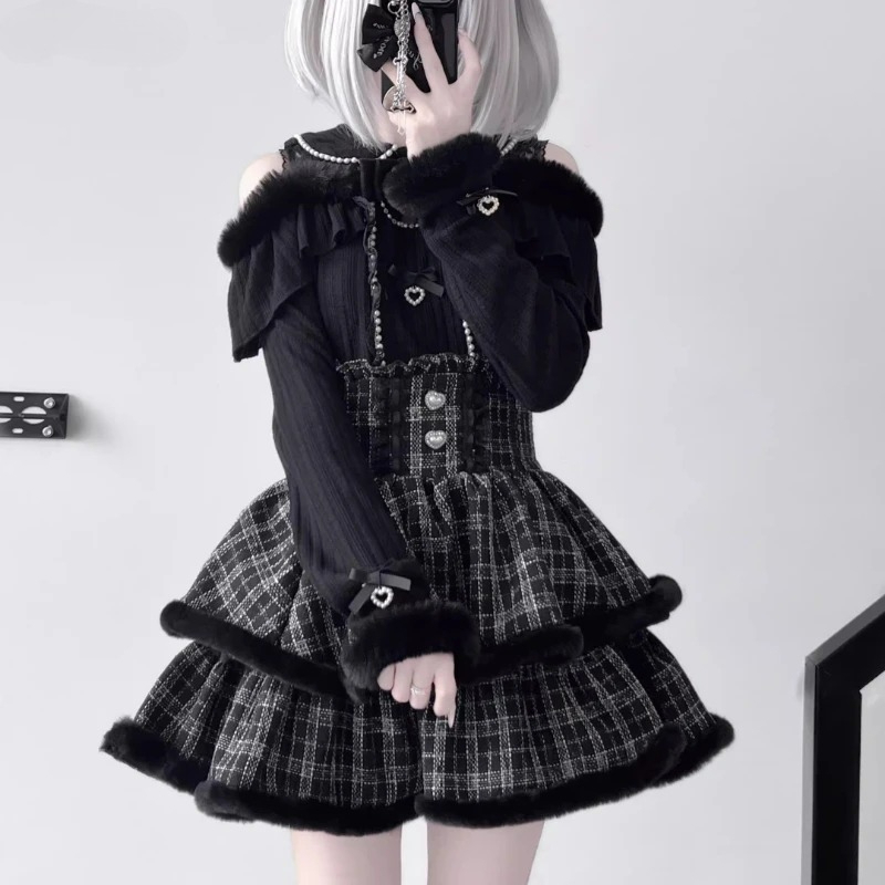 Y2k Japan Style Gothic Y2k Lol – Blouse Off Shoulder Bewertung und Preis