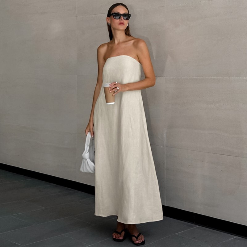 Fashion Elegant Simple Design  – Linen Dress Wrap Bewertung und Preis