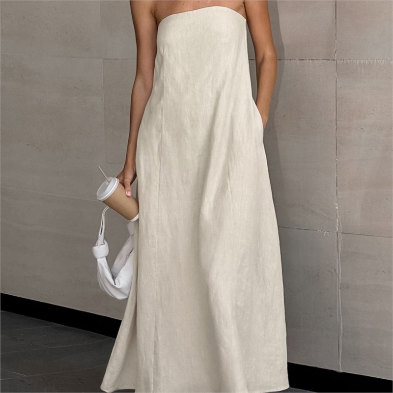 Fashion Elegant Simple Design  – Linen Dress Wrap Bewertung und Preis