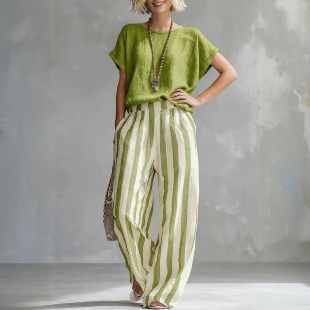 Casual Cotton Linen 2 Piece Se – Linen Pant Wide Bewertung und Preis