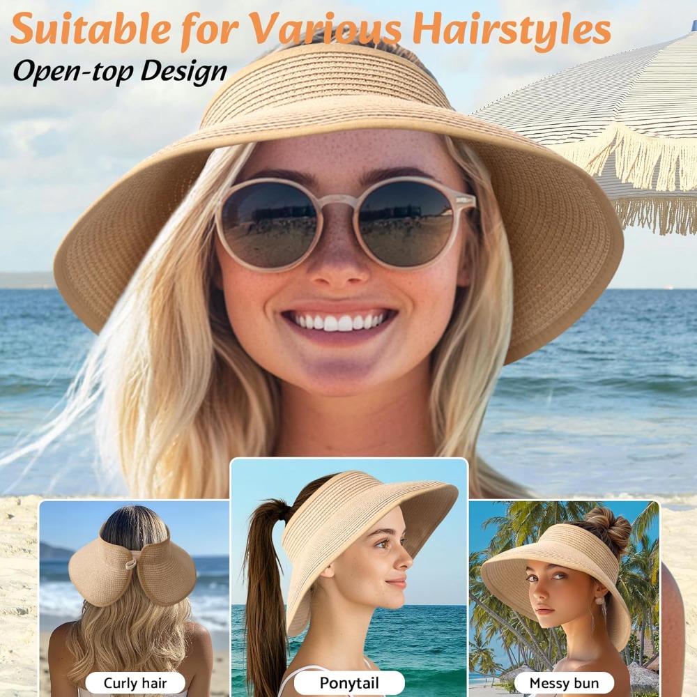 Women Wide Brim Straw Beach Ha – Hat Floppy Wide Bewertung und Preis