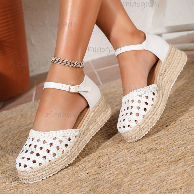 Boho Women's Hollow Out Woven  – Wedge Espadrille Women Bewertung und Preis