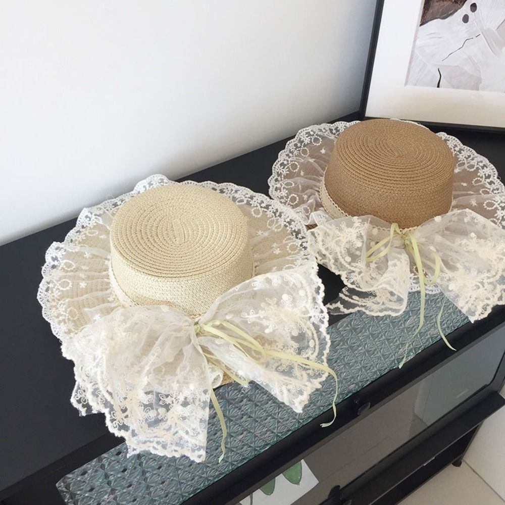 Floppy Lace Bow Sun Hat Breath – Hat Floppy Wide Bewertung und Preis