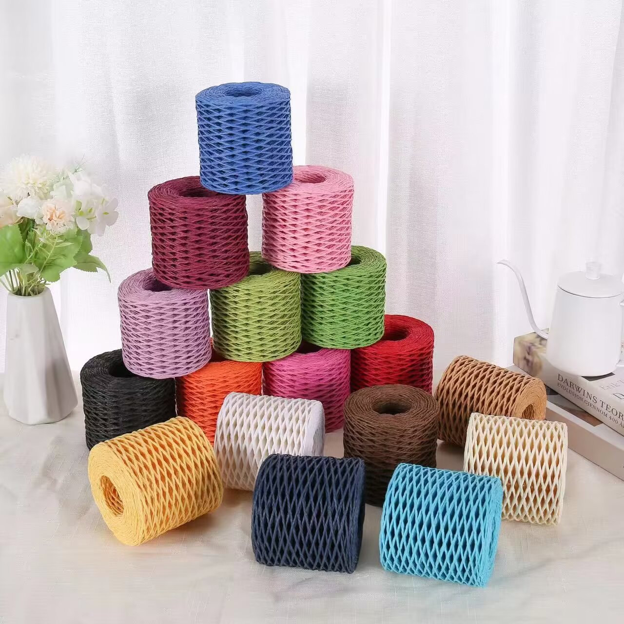 190g Raffia Yarn, Straw Paper  – Crochet Bag Raffia Bewertung und Preis
