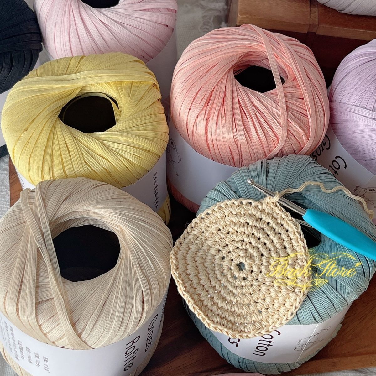 102M/roll Multicolor Raffia Ya – Crochet Bag Raffia Bewertung und Preis