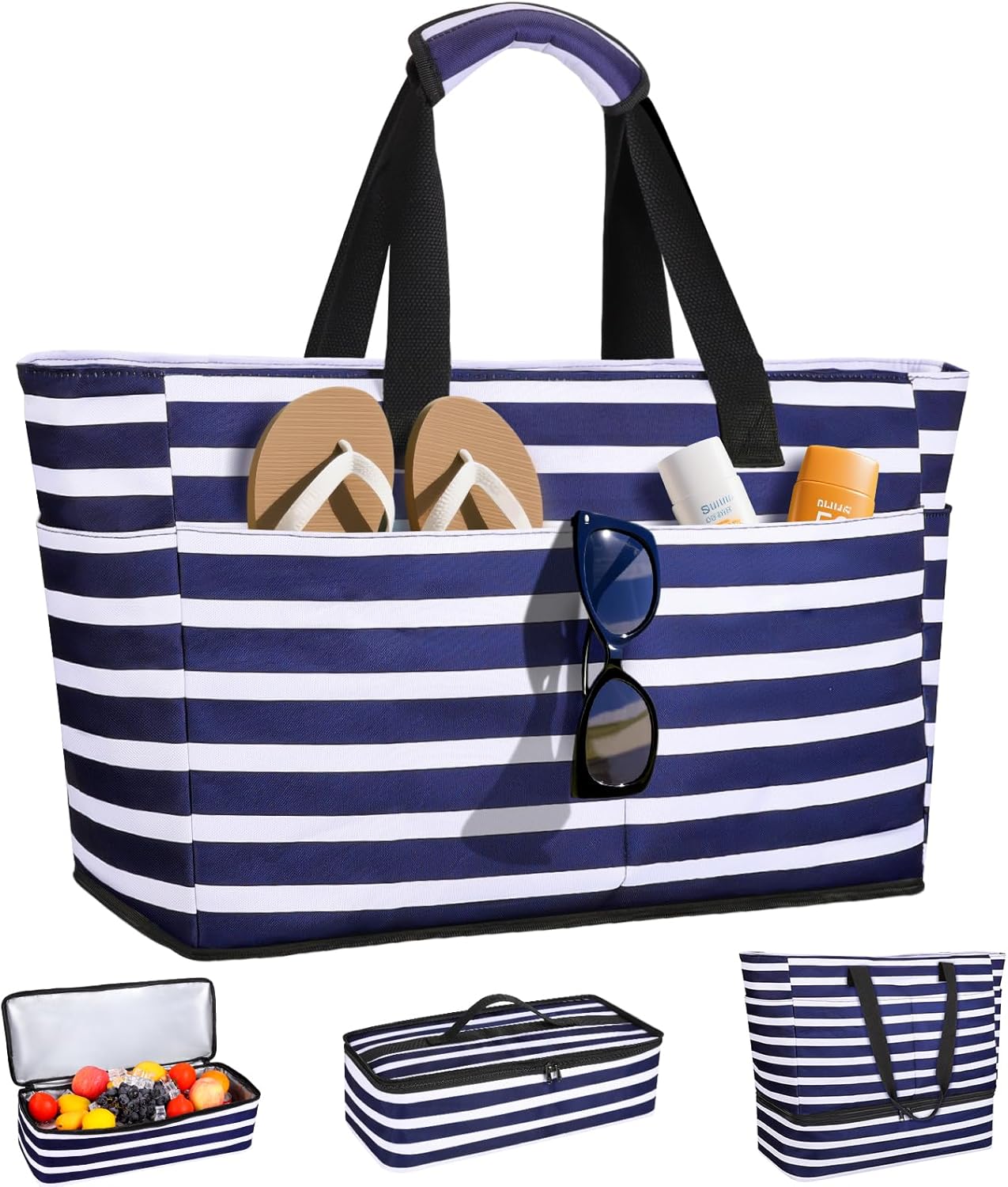 Beach Bag with Cooler, 49L Wat – Tote Bag Beach Bewertung und Preis