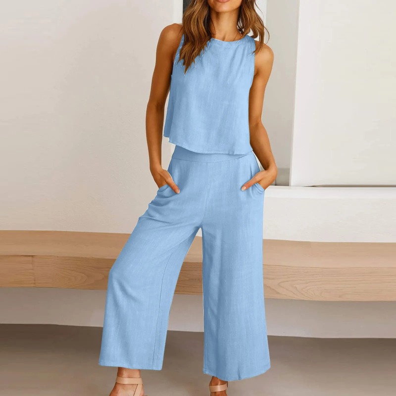 2025 New Summer Tops Cotton Li – Linen Pant Wide Bewertung und Preis