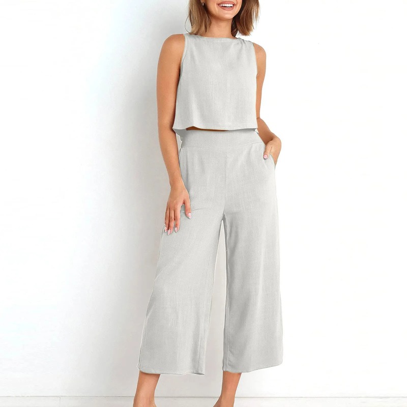 2025 New Summer Tops Cotton Li – Linen Pant Wide Bewertung und Preis