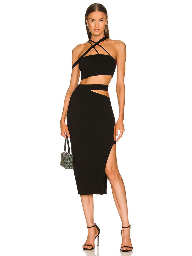 Women's Bandage Suit 2022 Summ – Crop Top Crochet Bewertung und Preis