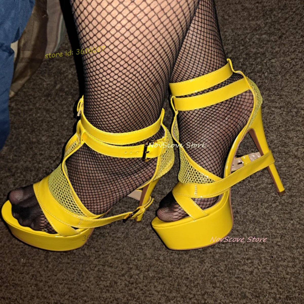 Yellow Open Toe Strappy Sandal – Sandal Strappy Heeled Bewertung und Preis