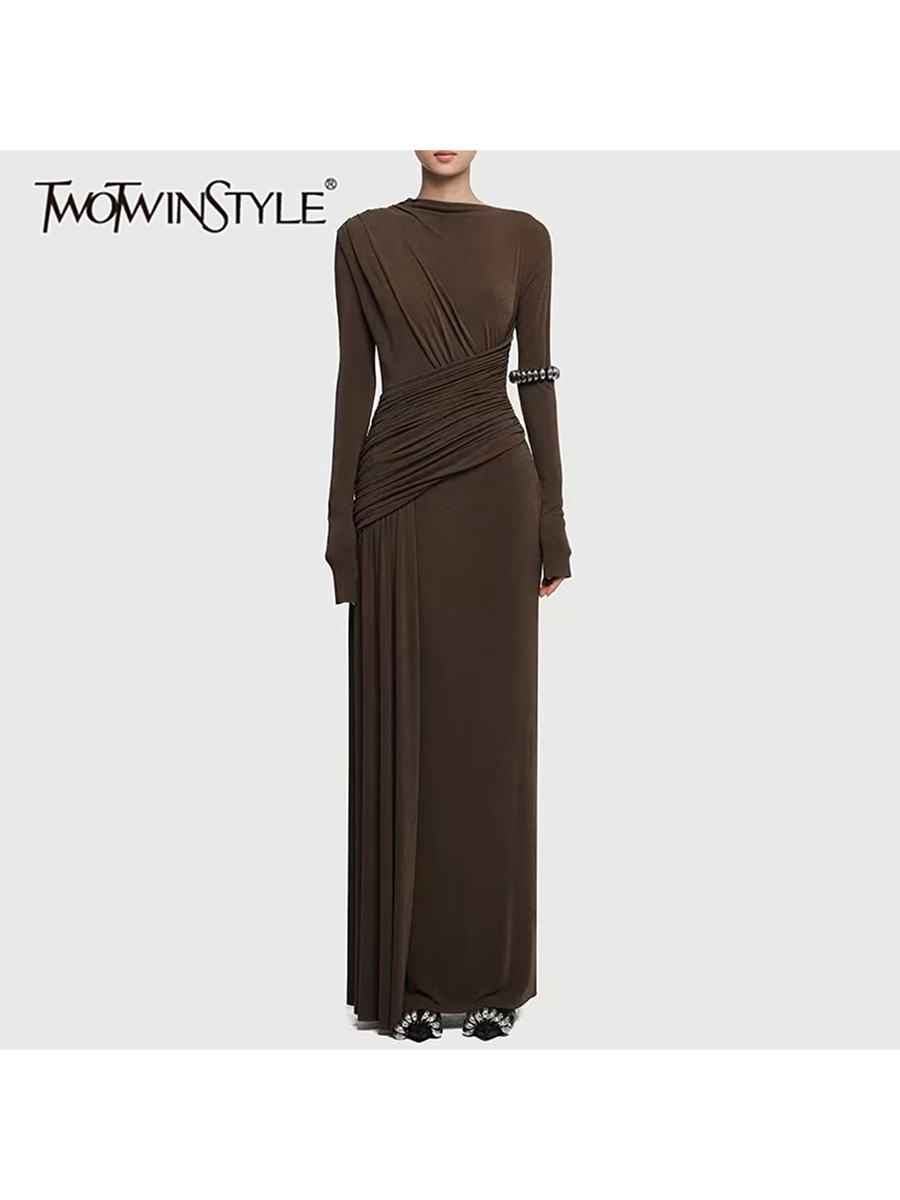 TWOTWINSTYLE Solid Slimming Dr – Linen Dress Wrap Bewertung und Preis