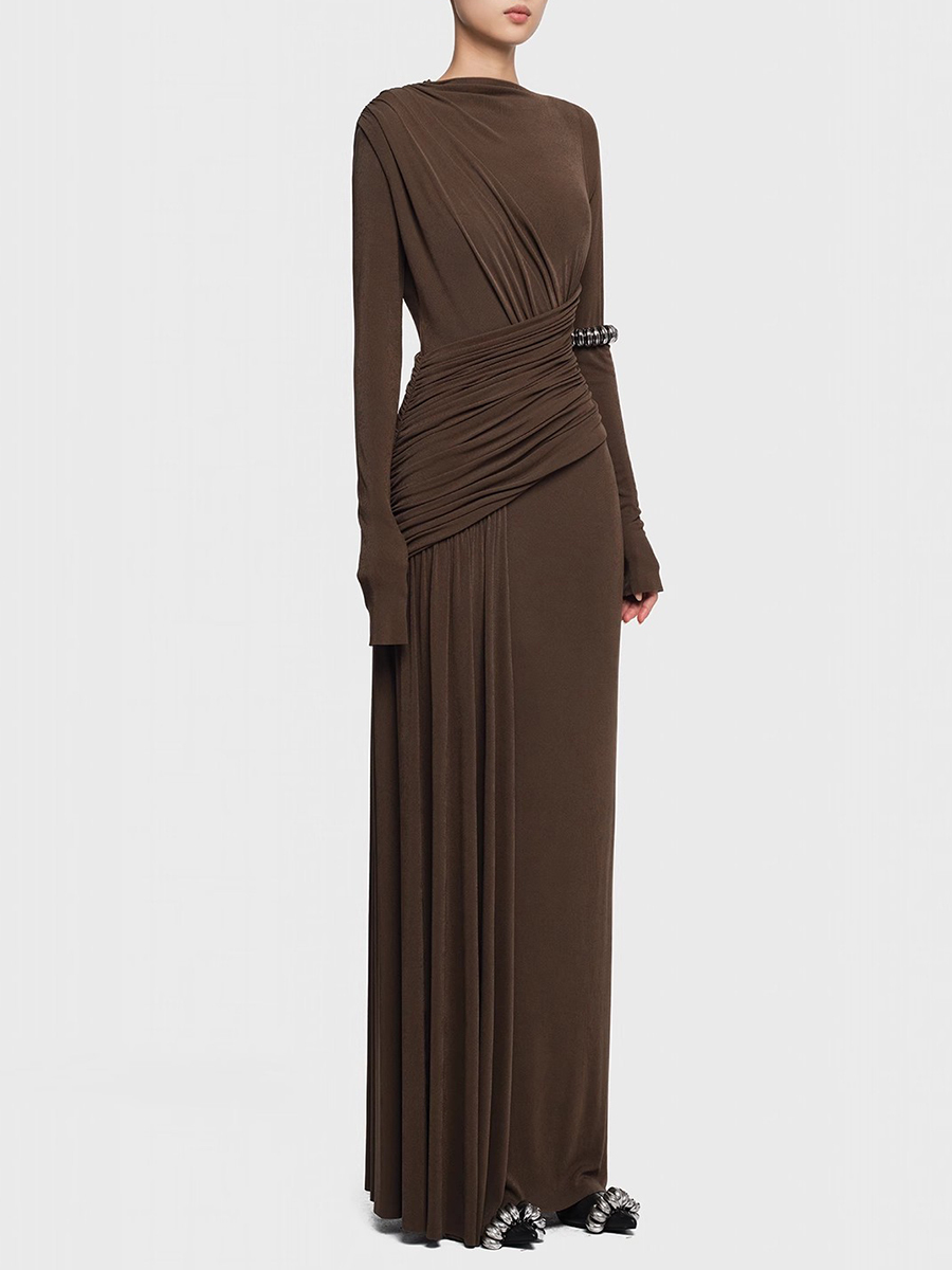 TWOTWINSTYLE Solid Slimming Dr – Linen Dress Wrap Bewertung und Preis