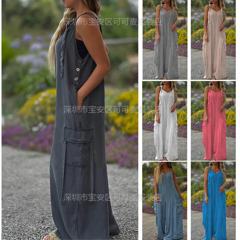 Loose Summer Jumpsuit Casual L – Jumpsuit Linen Relaxed Bewertung und Preis