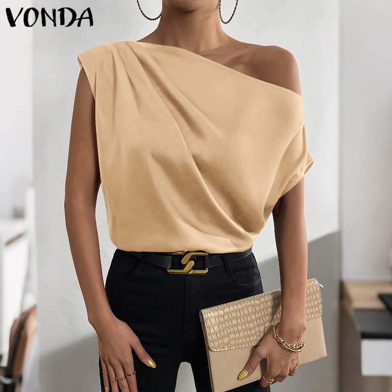 Plus Size 5XL VONDA Women Blou – Blouse Off Shoulder Bewertung und Preis