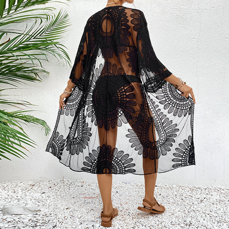 Lace Embroidered Lightweight K – Kimono Sheer Floral Bewertung und Preis