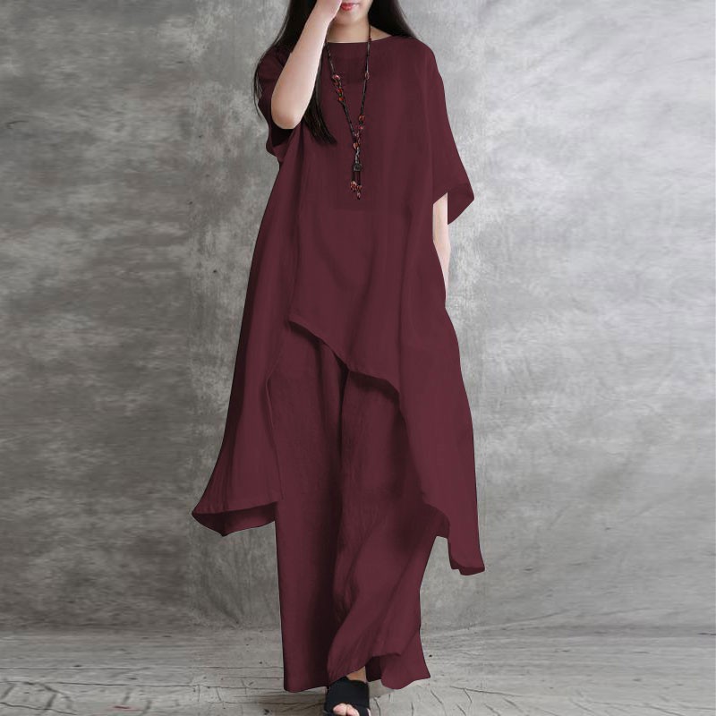 Women's Cotton Linen 2-piece S – Linen Pant Wide Bewertung und Preis