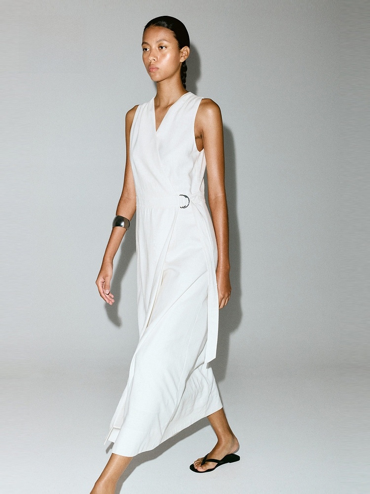 H&M Women's Dress Summer Linen – Linen Dress Wrap Bewertung und Preis
