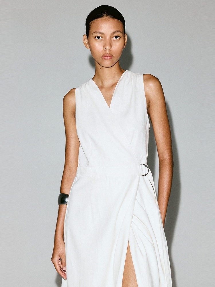 H&M Women's Dress Summer Linen – Linen Dress Wrap Bewertung und Preis