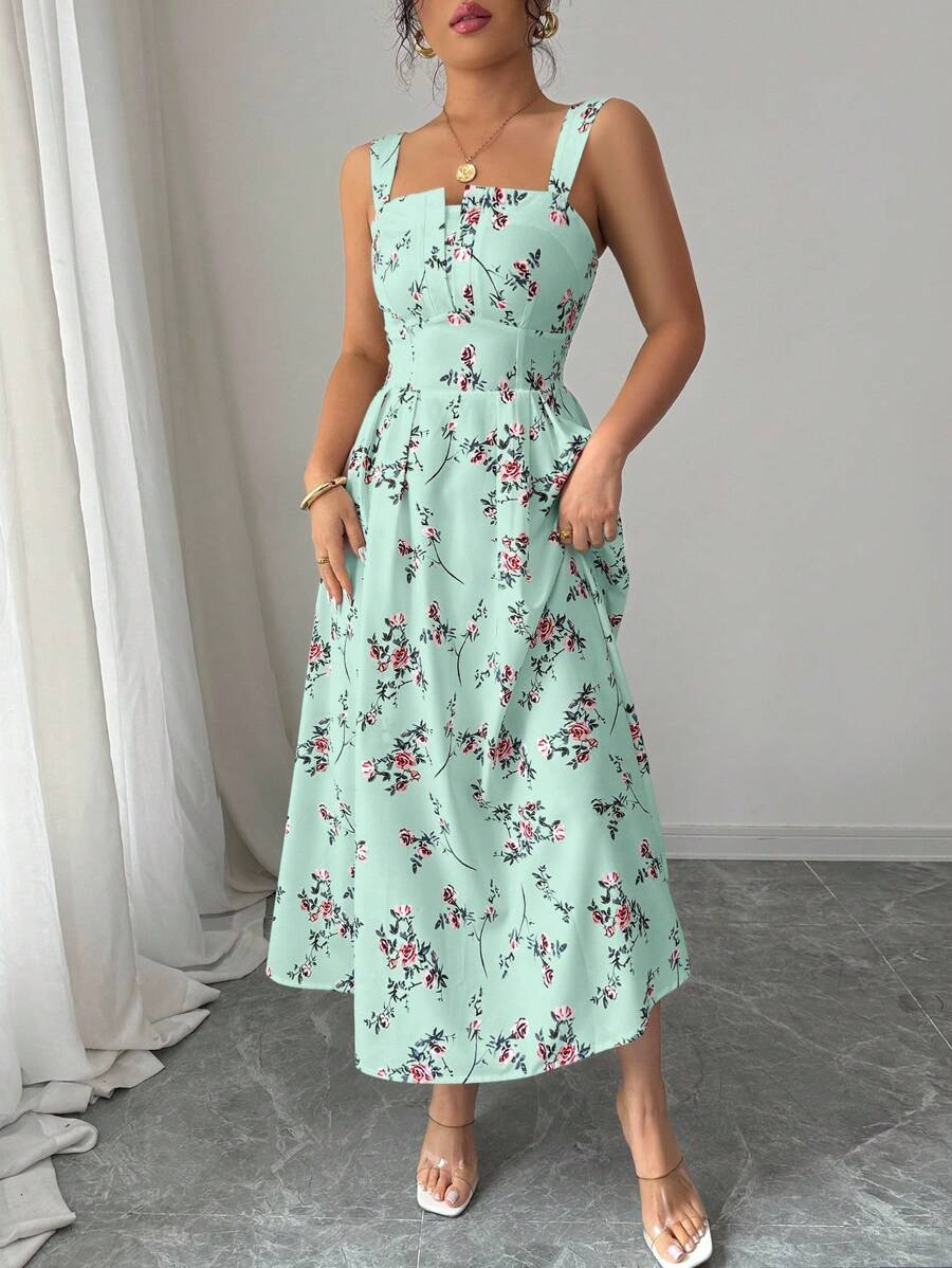 Mint Green Floral Midi Dress W – Midi Skirt Floral Bewertung und Preis