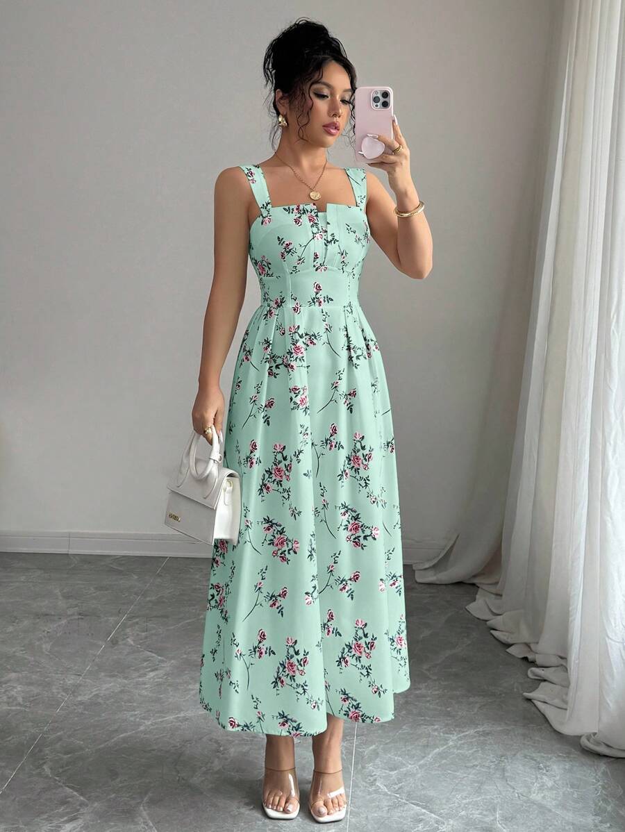 Mint Green Floral Midi Dress W – Midi Skirt Floral Bewertung und Preis
