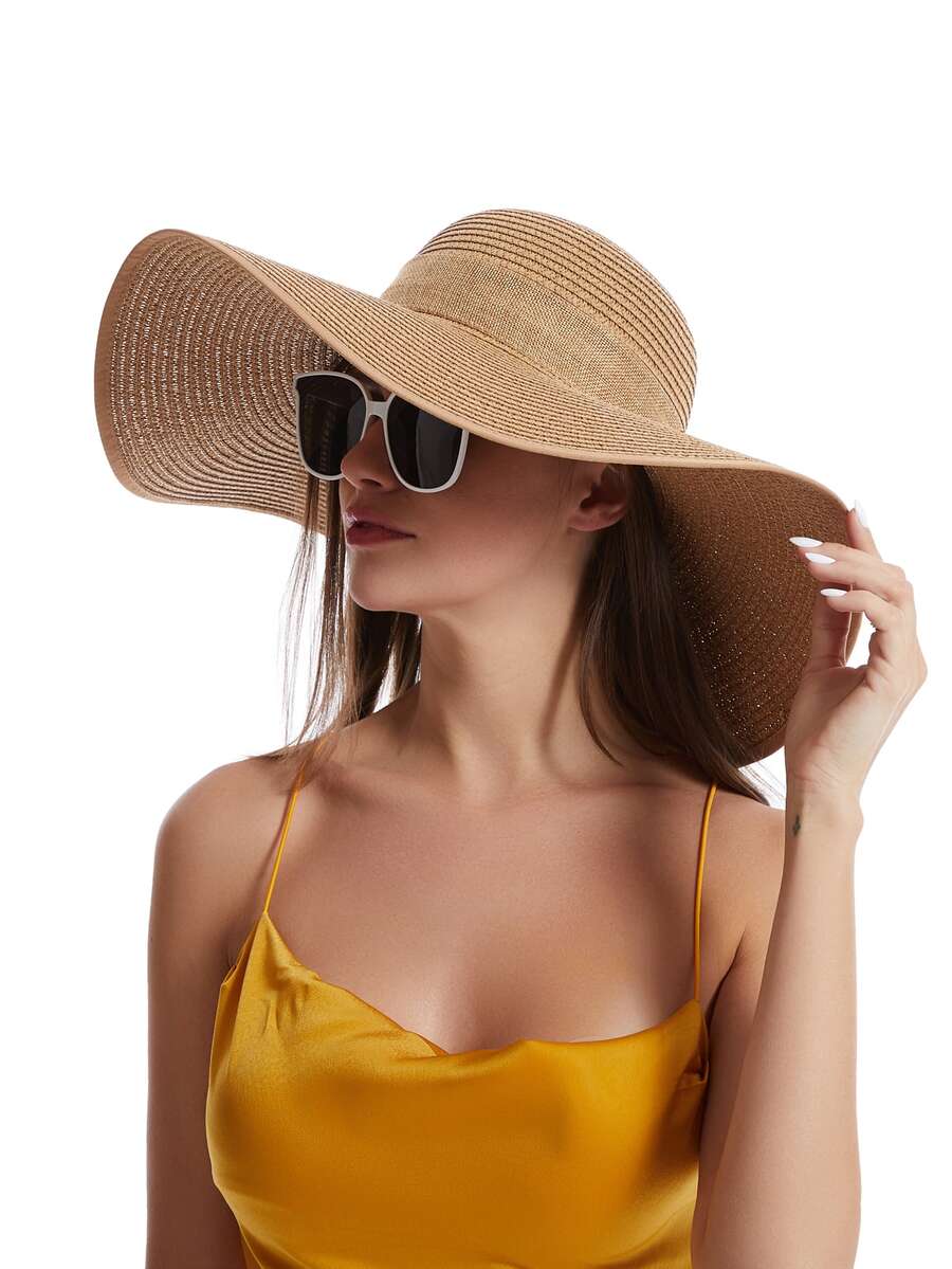 Womens Wide Brim Floppy Straw  – Hat Floppy Wide Bewertung und Preis