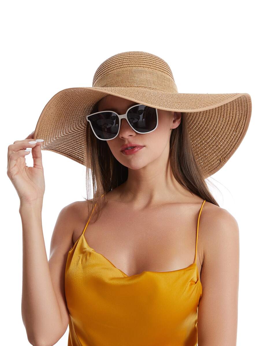 Womens Wide Brim Floppy Straw  – Hat Floppy Wide Bewertung und Preis