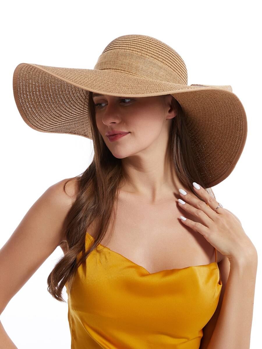 Womens Wide Brim Floppy Straw  – Hat Floppy Wide Bewertung und Preis