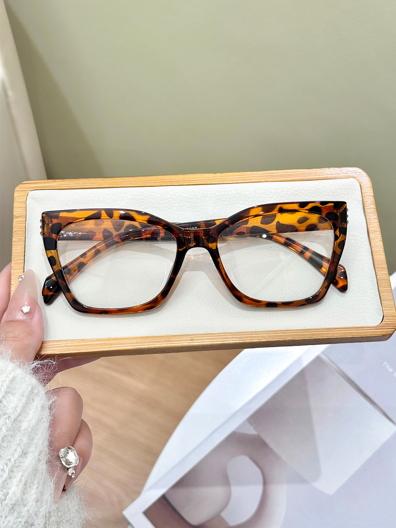 1Pc High-End Leopard Print Cat – Sunglasses Cat Eye Bewertung und Preis