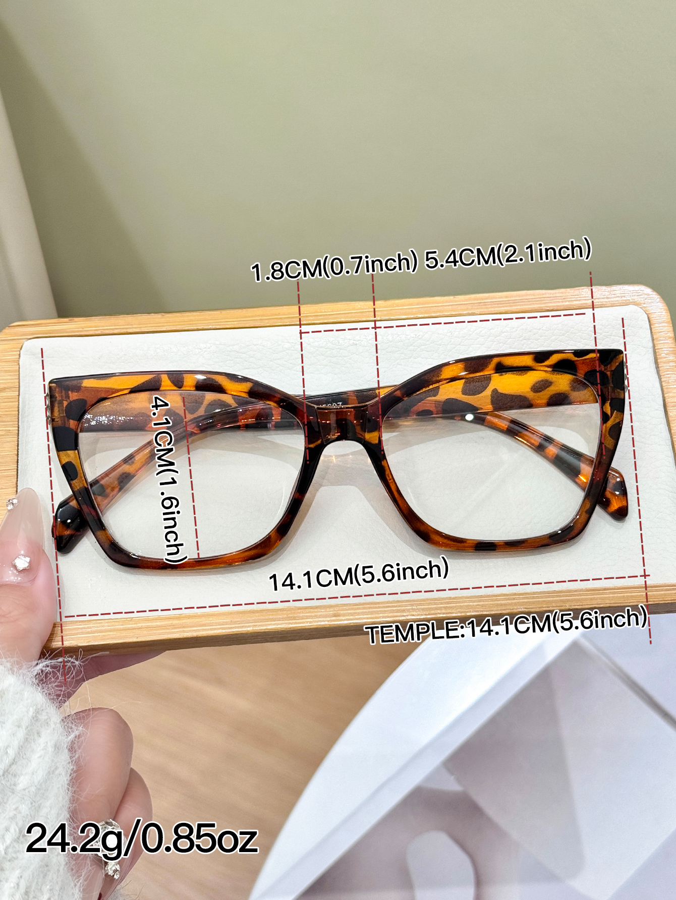 1Pc High-End Leopard Print Cat – Sunglasses Cat Eye Bewertung und Preis