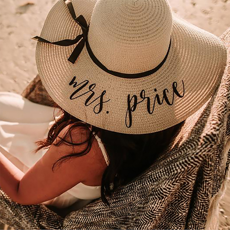 Personalized Custom Last Name  – Hat Floppy Wide Bewertung und Preis