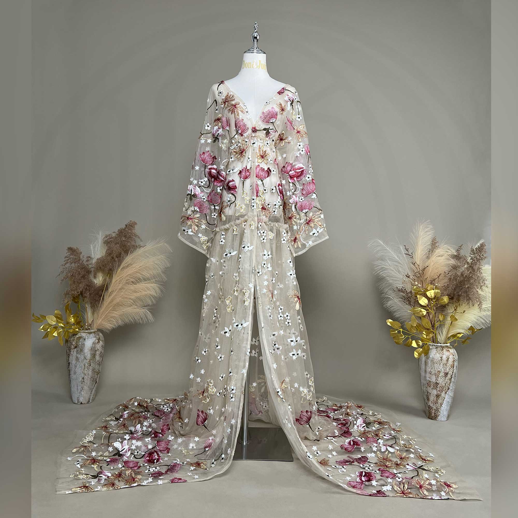 Don&Judy Butterfly Appliqués a – Kimono Sheer Floral Bewertung und Preis