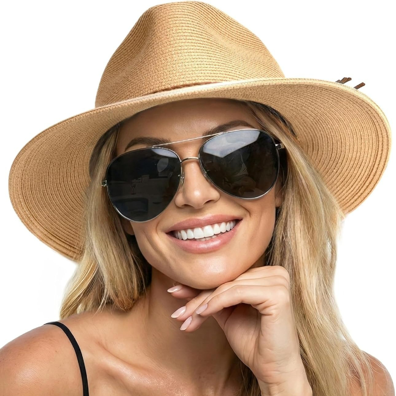 1pc Summer Straw Beach Sun Hat – Hat Floppy Wide Bewertung und Preis