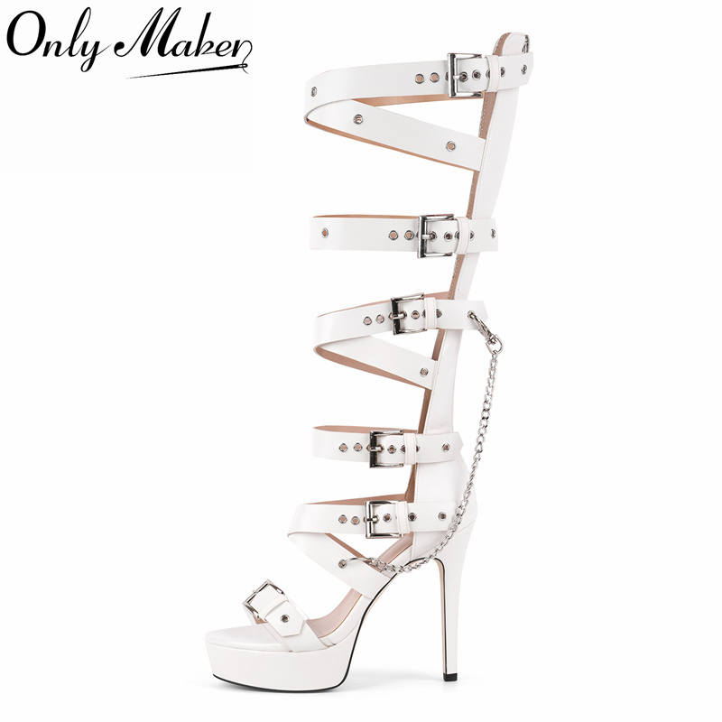 Onlymaker Platform Knee High E – Sandal Strappy Heeled Bewertung und Preis