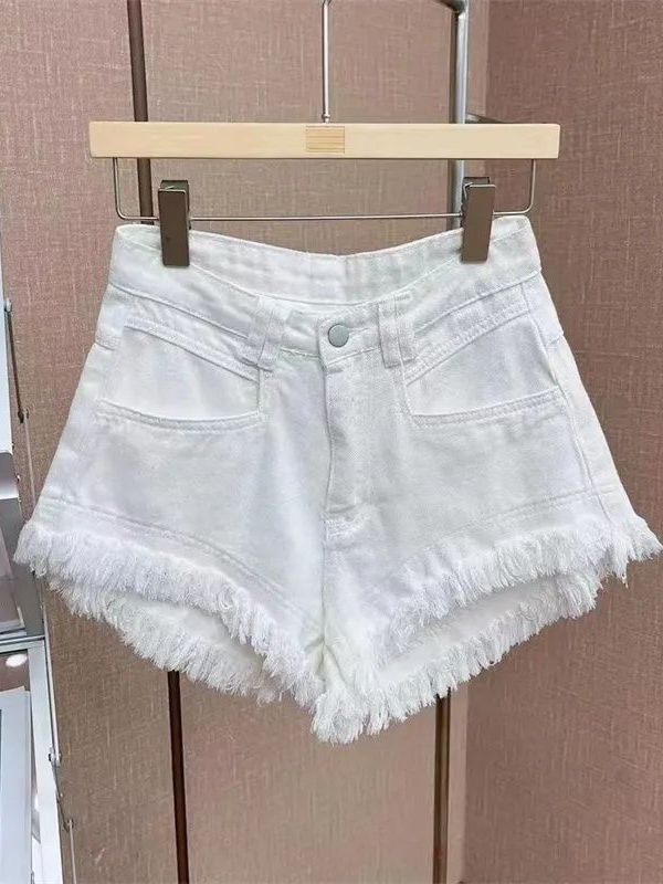 Outlet Korean Style Casual Hon – Shorts Denim Frayed Bewertung und Preis