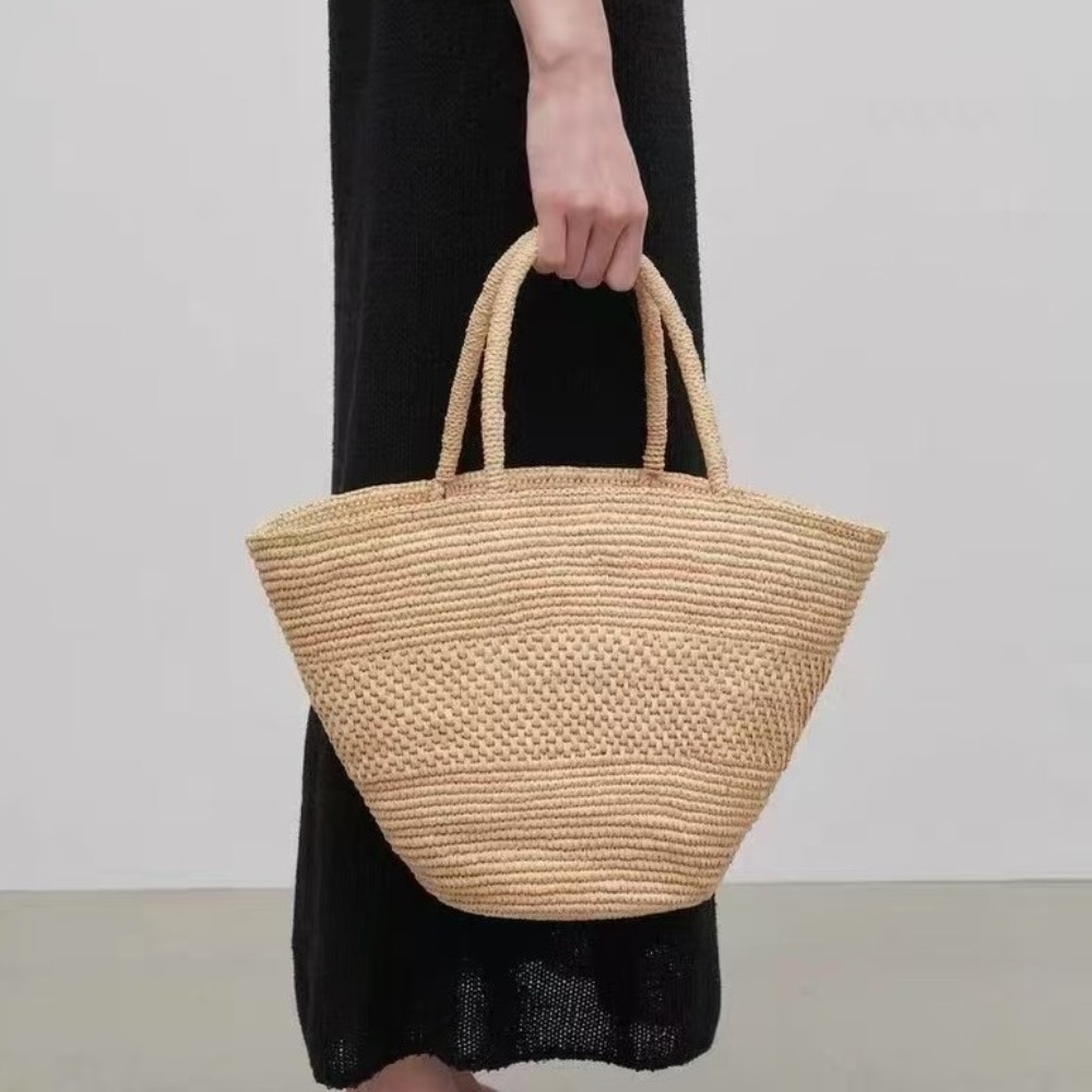 Large Capacity Raffia Straw Ba – Crochet Bag Raffia Bewertung und Preis