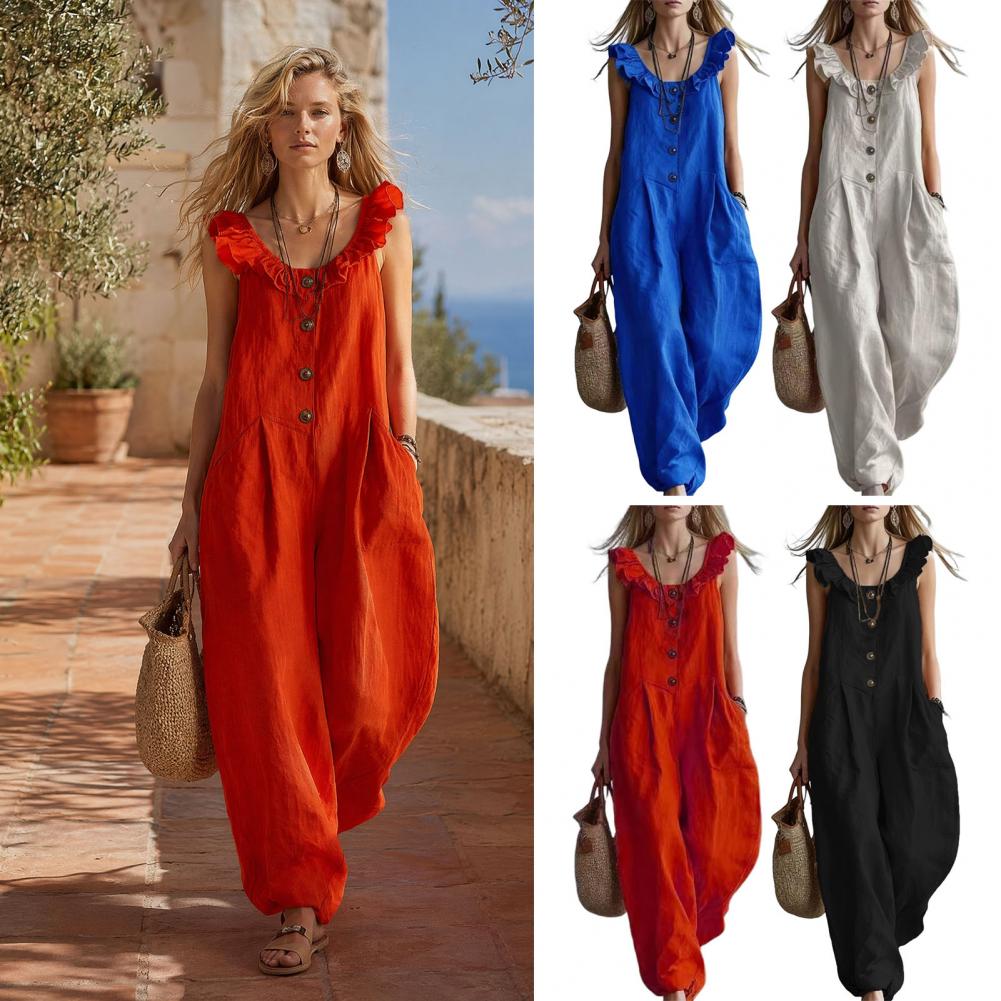 Loose Fit Jumpsuit Relaxed Fit – Jumpsuit Linen Relaxed Bewertung und Preis