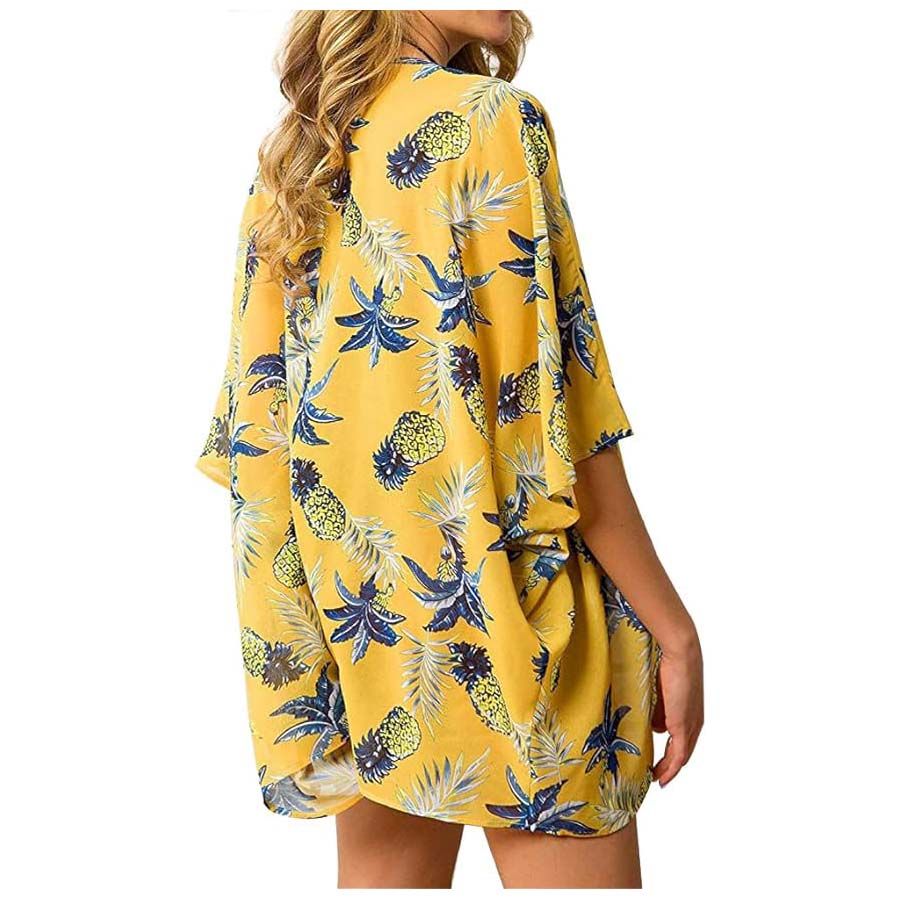 Women's Loose Sheer Chiffon Ki – Kimono Sheer Floral Bewertung und Preis