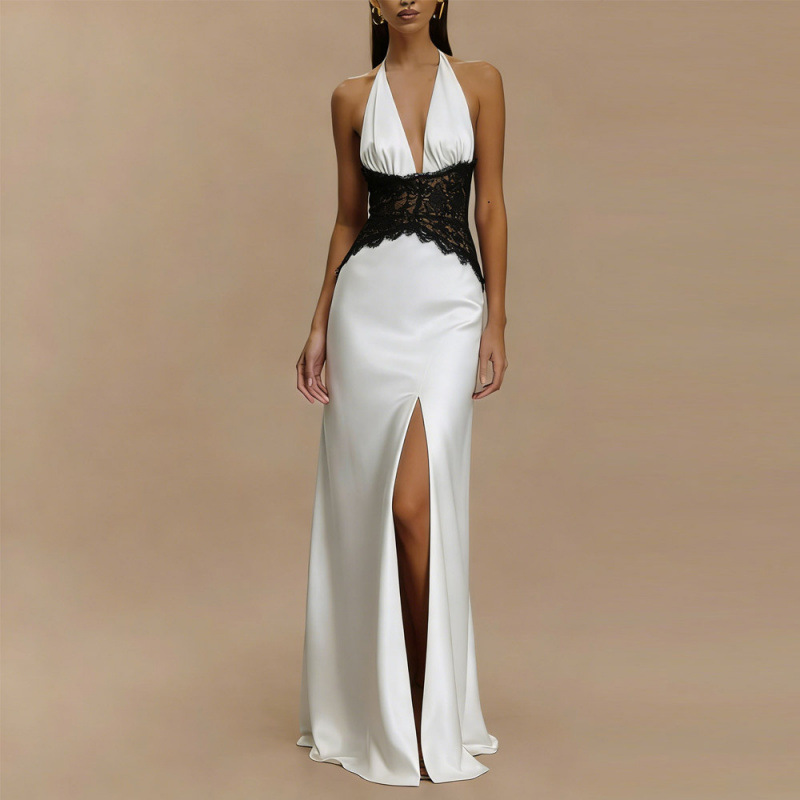 Sexy Backless Halter Maxi Dres – Maxi Dress Halter Bewertung und Preis