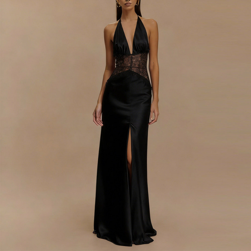 Sexy Backless Halter Maxi Dres – Maxi Dress Halter Bewertung und Preis